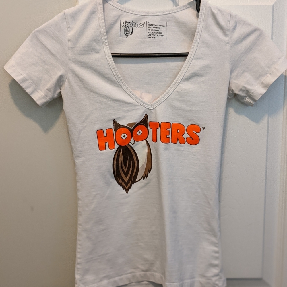 Hooters Girl Uniform White T-shirt